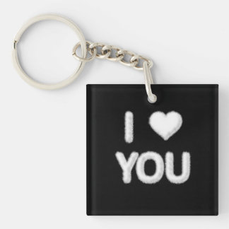 I Love You Clouds Keyring