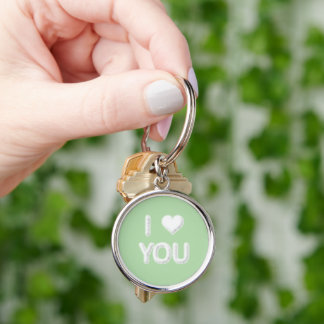 I Love You Clouds Keyring