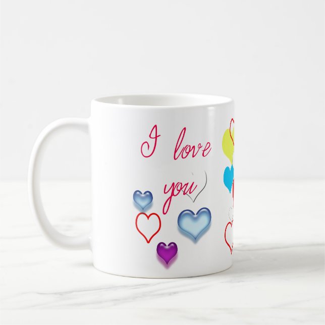 I Love You Coffee Mug (Left)