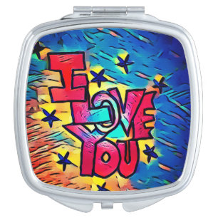I Love You Compact Mirror