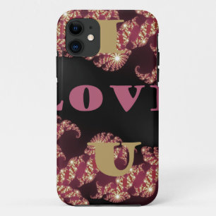 I Love You Cosmic Constellation Pattern Art Design iPhone 11 Case