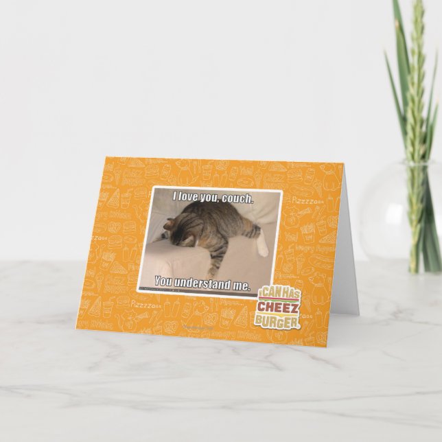 I love you, couch. card (Front)