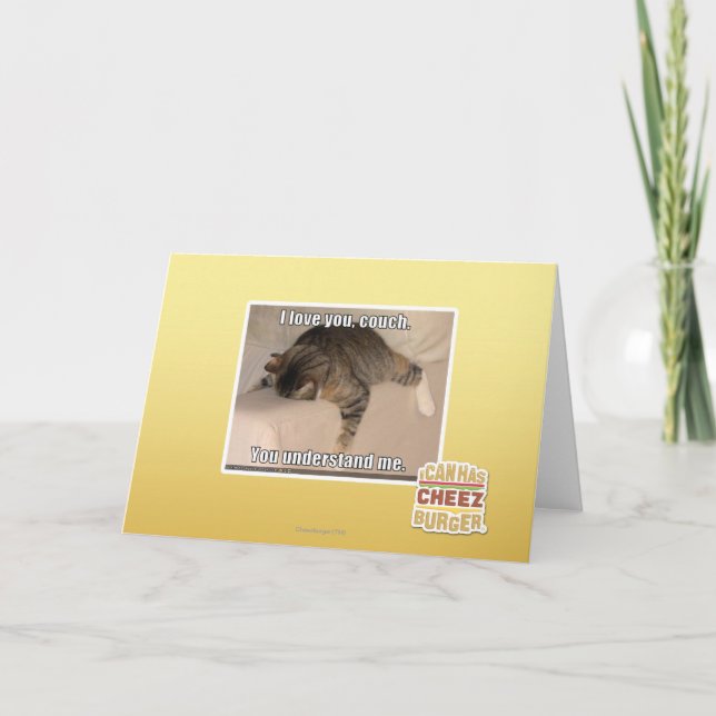 I love you, couch. card (Front)