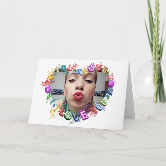 I Love You custom Greeting Cards (Front)
