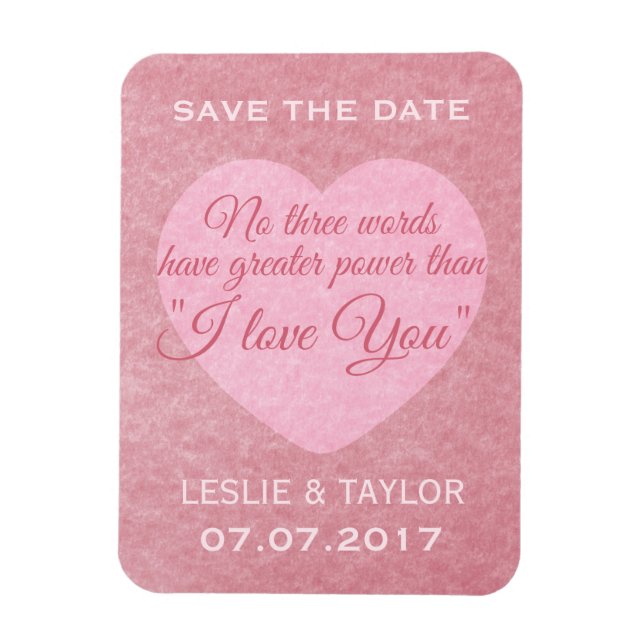 “I LOVE YOU” custom magnet (Vertical)