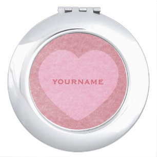 “I LOVE YOU” custom pocket mirror