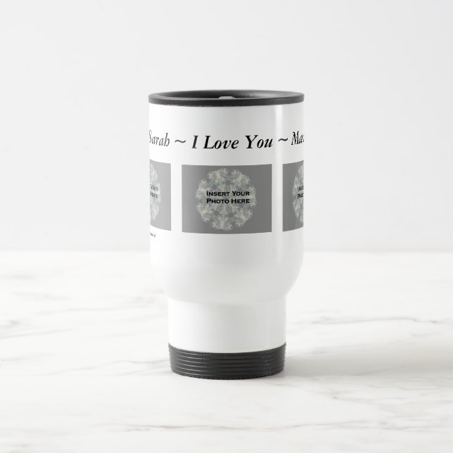 I Love You Customizable Photo Picture Mug (Center)