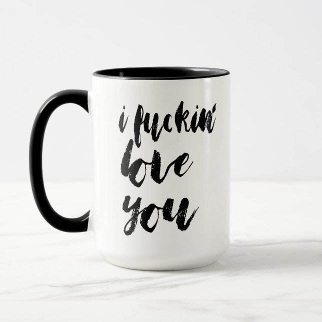 I Love You Cute Love Flirt Valentine's Day Mug (Left)