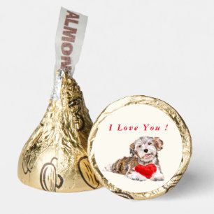 I Love You - Cute Puppy with Heart Hershey Kisses Hershey®'s Kisses®