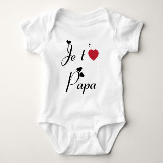 I Love You Dad Baby Bodysuit