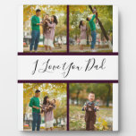 I Love You Dad Custom Photo Collage Frame Gift at Zazzle