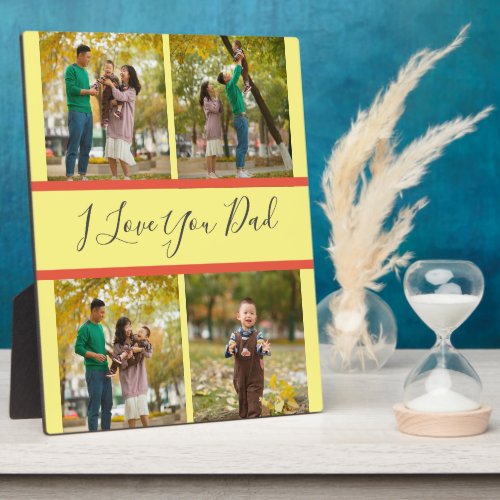 I love you dad Custom Photo collage Frame gift