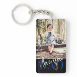 I Love You Dad Custom Photo Keychain I Love You Dad Custom Photo Keychain