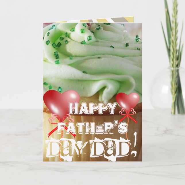 I Love You Dad Father's Day Celebration Party Thank You Card (Front)