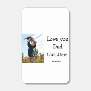 I love you dad father's day elegant add photo text matchboxes