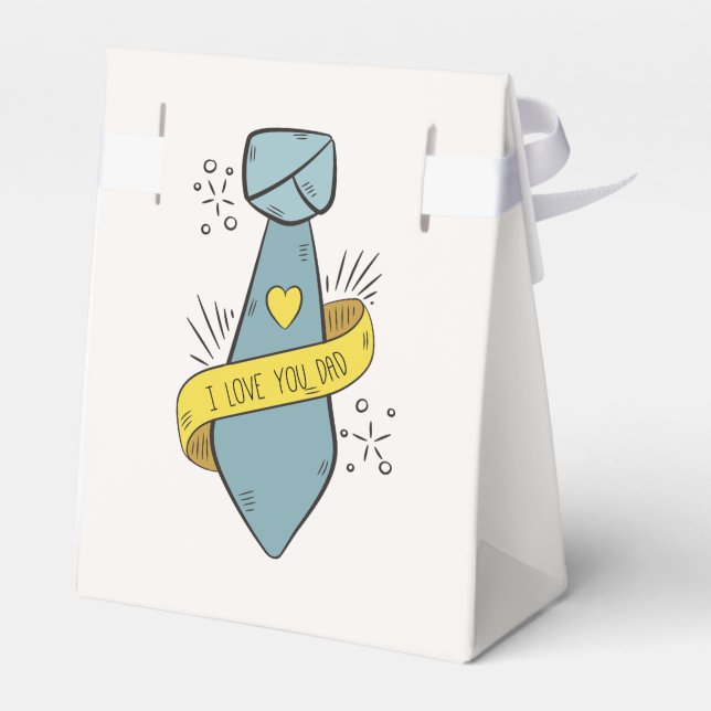 I Love You Dad Father's Day | Favor Box (Back Side)