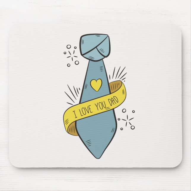 I Love You Dad Father's Day | Mouse Pad (Front)