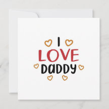 I love you dad greeting card |  happy fathers day 