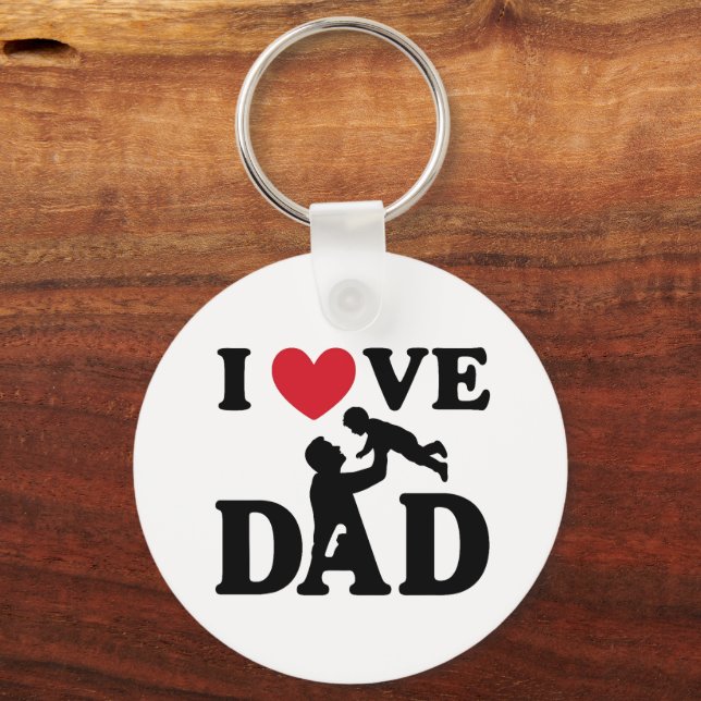 i love you dad keychain (Front)
