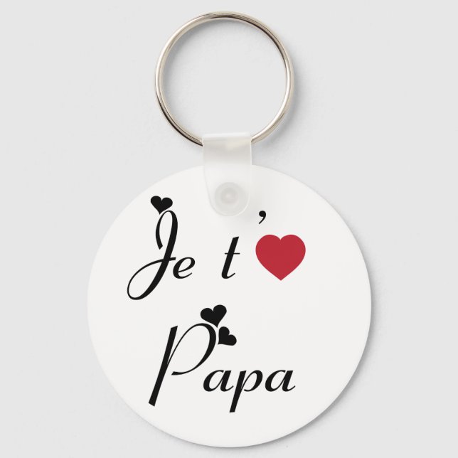 I Love You Dad Keychain (Front)