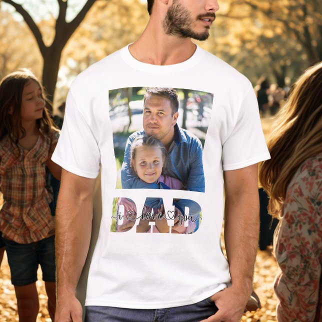 I Love You Dad Quote Customized Father & Daughter T-Shirt (Creator Uploaded)