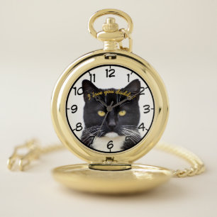 I love you daddy! Custom Message & Picture Pocket Watch