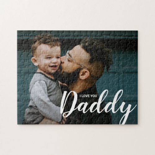 I Love You Daddy Custom Photo Jigsaw Puzzle