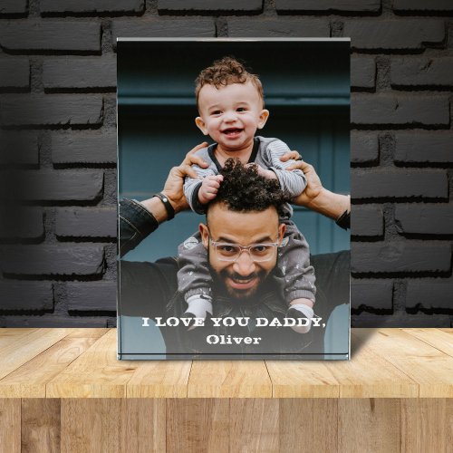 I love you Daddy Fathers Day Full  Photo Block