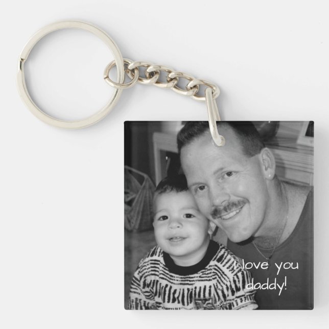 I Love You Daddy Father's Day Keychain (Front)