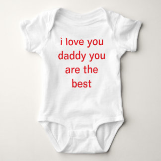 i love you daddy t-shirt for baby baby bodysuit