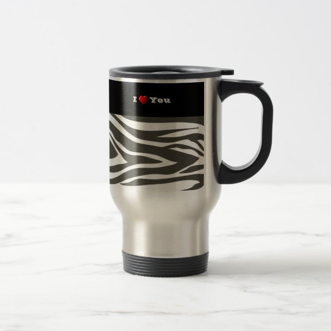 "I Love You" Dazzling Travel Gift Mug (Right)