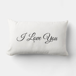 I Love You Decorative Pillow