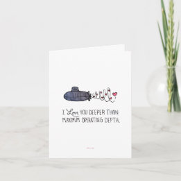 I Love You Deeper Than Maximum Operating Depth Not Card