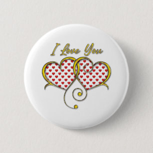 I love You Design Button