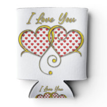I love You Design Can Cooler