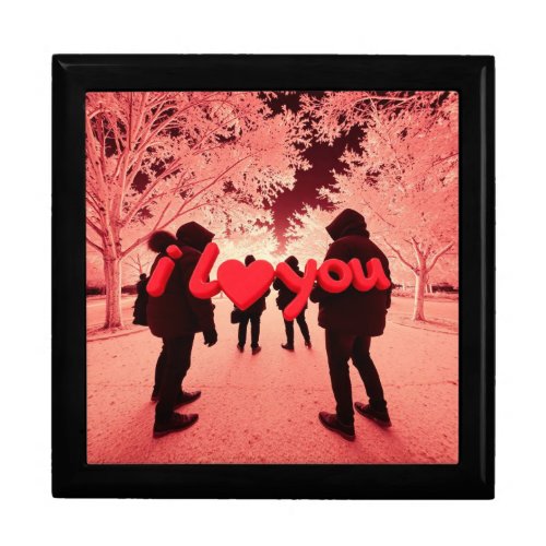 I love you design  gift box