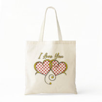 I love You Design Tote Bag