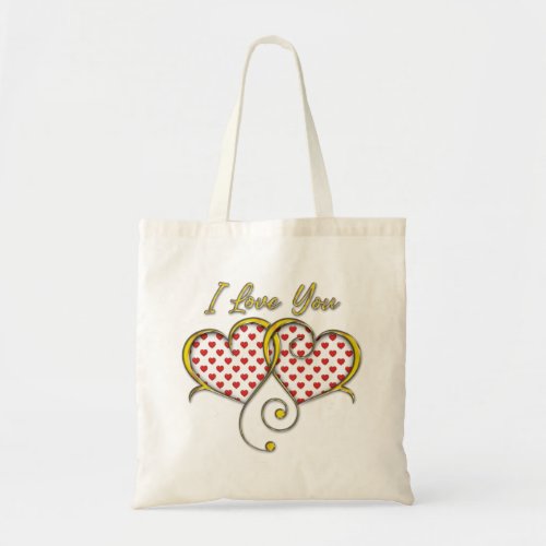 I love You Design Tote Bag