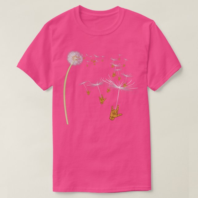 I love you design with sign language T-Shirt (Design Front)