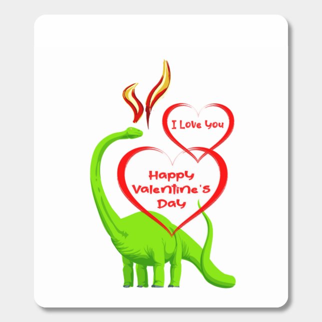 I Love You Dinosaur Valentine Breath Savers® Mints (Sticker)