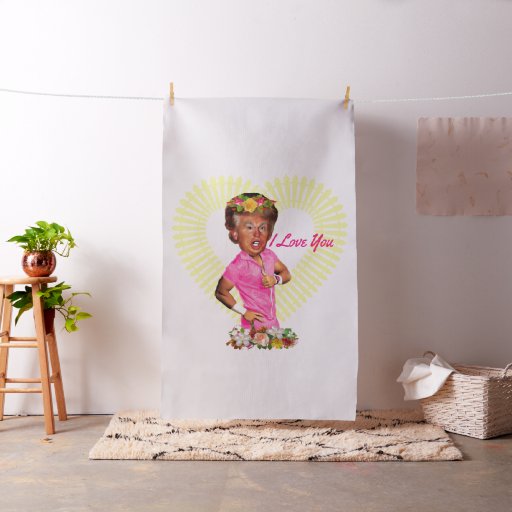 i love you donald trump fabric