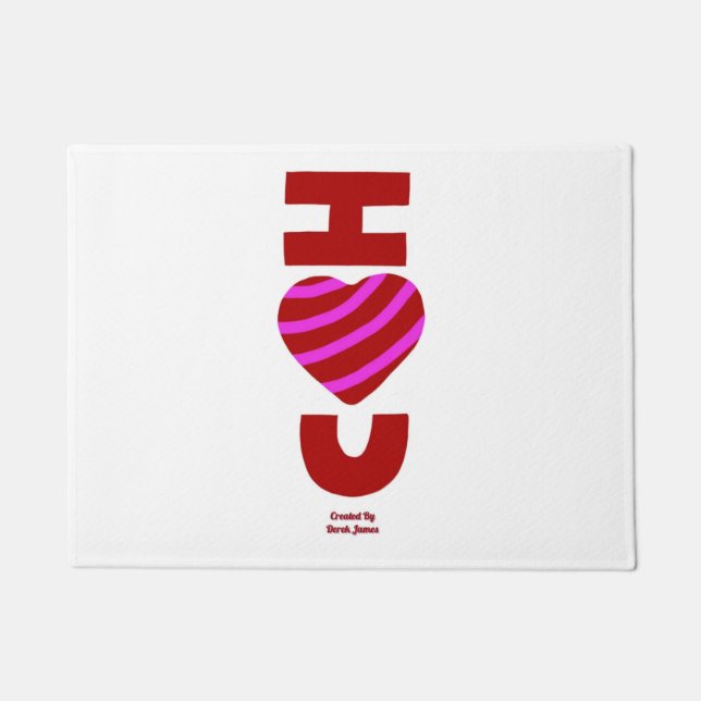 I Love You Door Mat (Front)