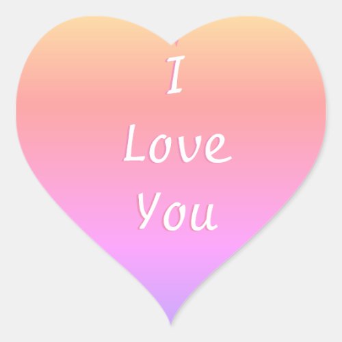 I Love You Emoji Heart Sticker