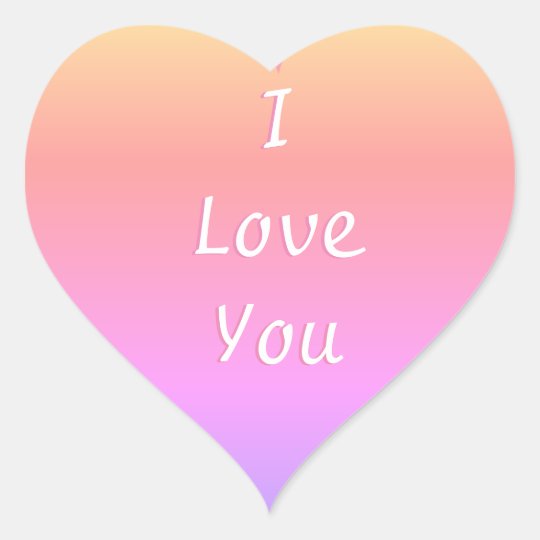 I Love You Emoji Heart Sticker | Zazzle.com