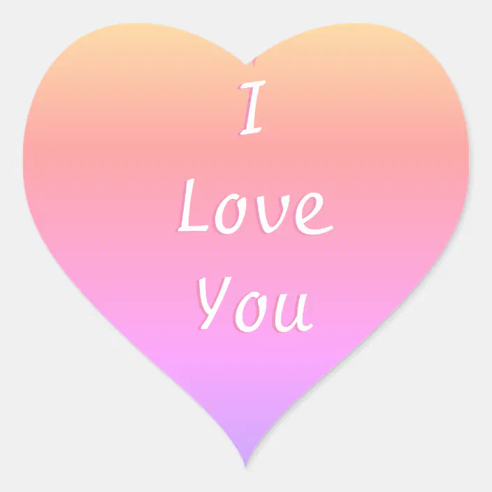 I Love You Emoji Heart Sticker Zazzle Com