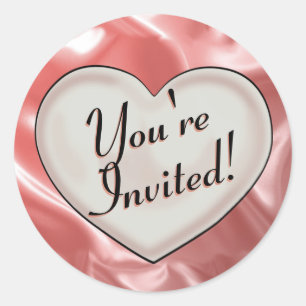 I Love You Engagement Party Shower Stickers