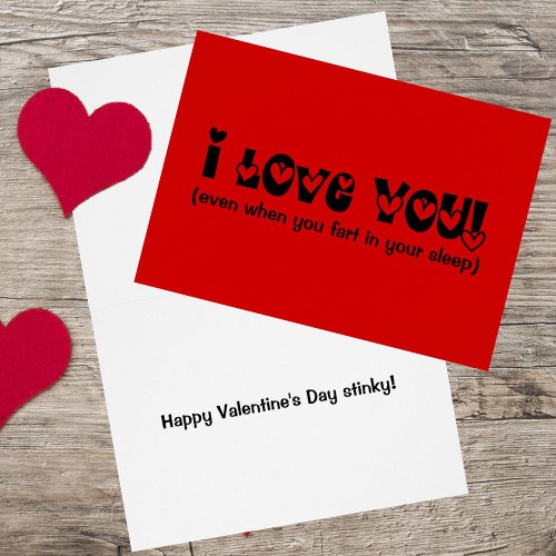 I love you even though fill in the blank holiday card