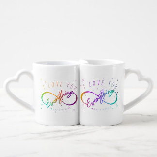 I Love You Everything & Beyond (Love Mugs) Coffee Mug Set