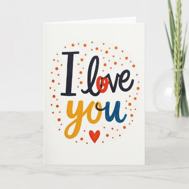 I Love You Expression Card (Front)