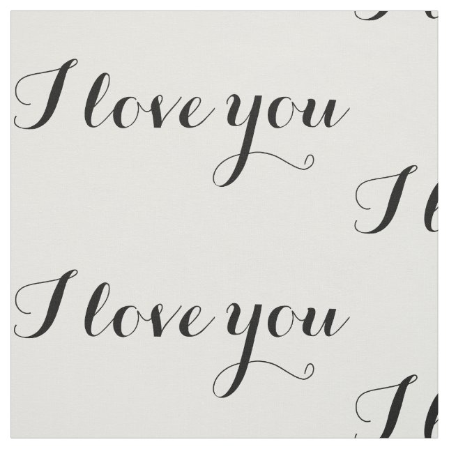 I love you Fabric (Swatch)